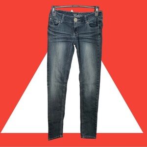 Bubblegum Grayish Blue Denim Stretchy Jeans Wm 9/10
